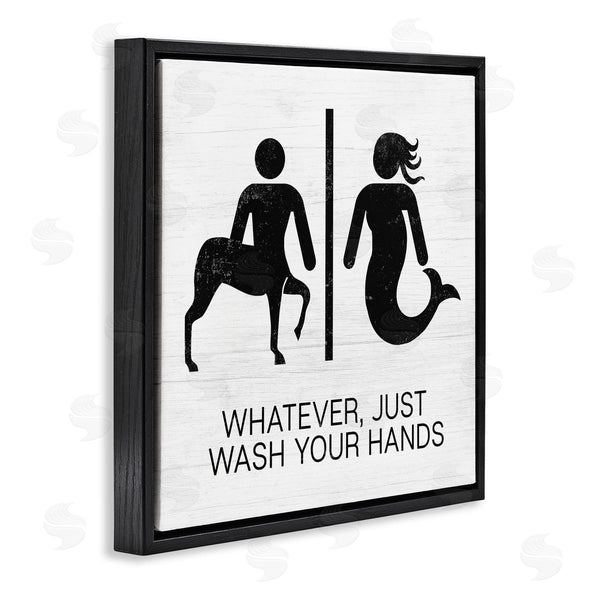 Stupell Industries Stupell Studio | Wash Your Hands Mythical Centaur Mermaid
