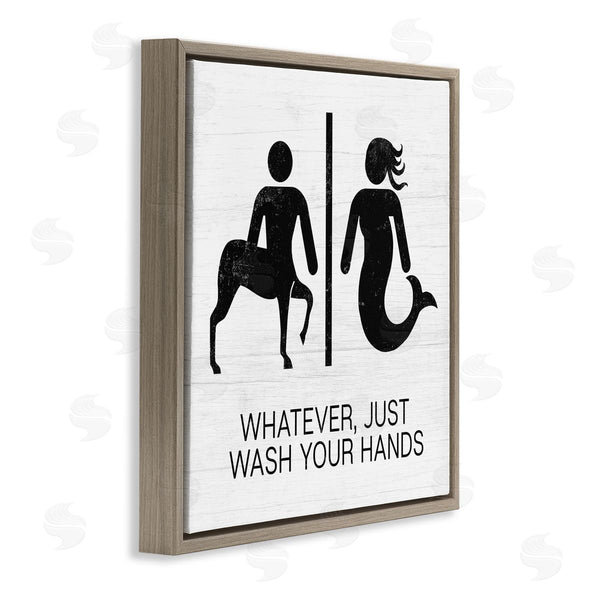 Stupell Industries Stupell Studio | Wash Your Hands Mythical Centaur Mermaid
