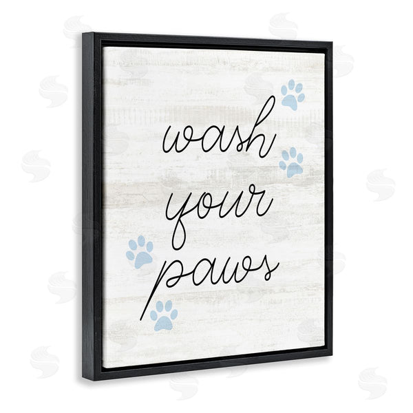 Stupell Industries Stupell Studio | Wash Your Paws Pet Shapes Wall Art