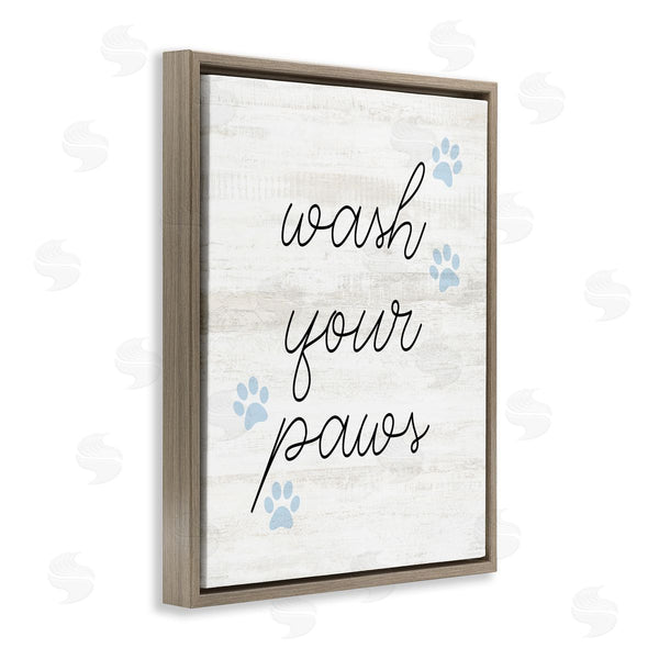 Stupell Industries Stupell Studio | Wash Your Paws Pet Shapes Wall Art