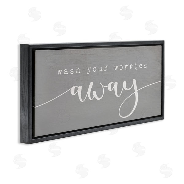 Stupell Industries Stupell Studio | Wash Your Worries Away Phrase Wall Art