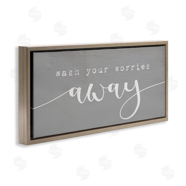 Stupell Industries Stupell Studio | Wash Your Worries Away Phrase Wall Art