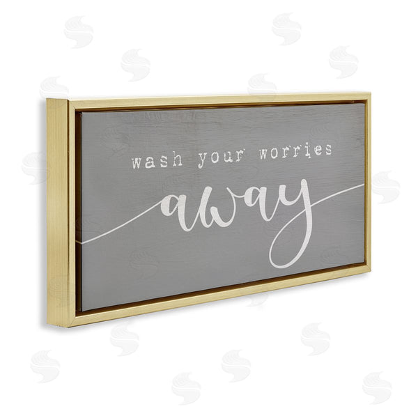 Stupell Industries Stupell Studio | Wash Your Worries Away Phrase Wall Art