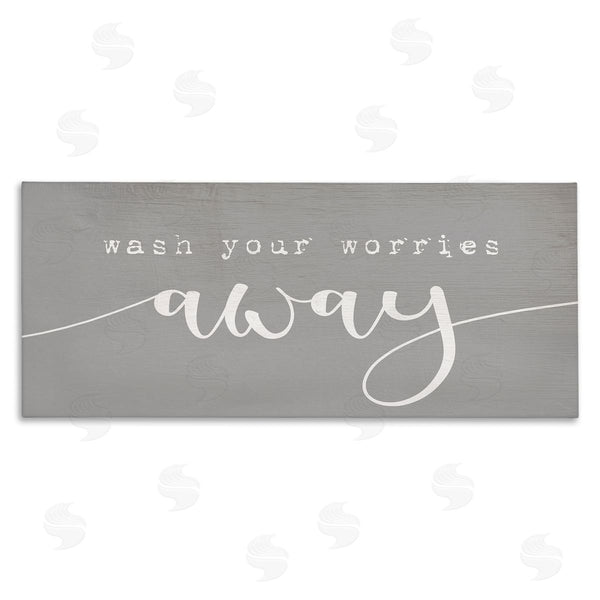 stupell industries Stupell Studio | Wash Your Worries Away Phrase Wall Art