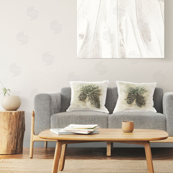 stupell industries Stupell Studio | Watercolor Drawing Pine Cones Printed Throw Pillow Set