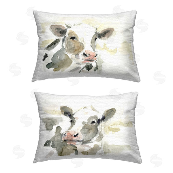 Stupell Industries Stupell Studio | Watercolor Holstein Farm Cows