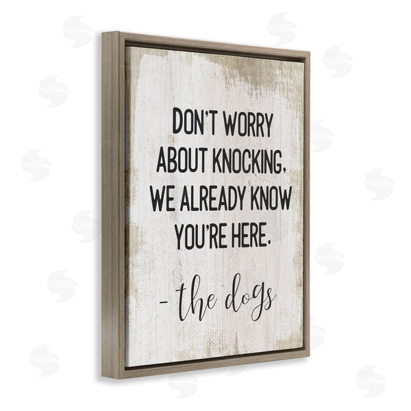Stupell Industries Stupell Studio | We Know You're Here Dog Wall Art