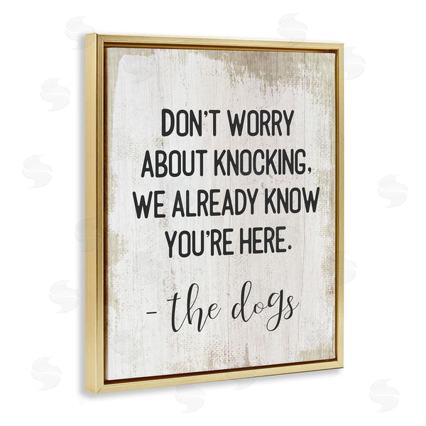 Stupell Industries Stupell Studio | We Know You're Here Dog Wall Art