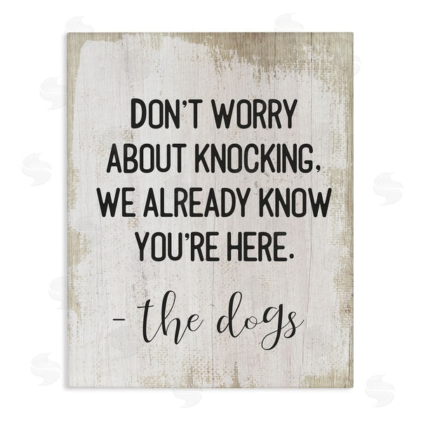 stupell industries Stupell Studio | We Know You're Here Dog Wall Art