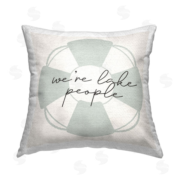 Stupell Industries Stupell Studio | We're Lake People Printed Throw Pillow