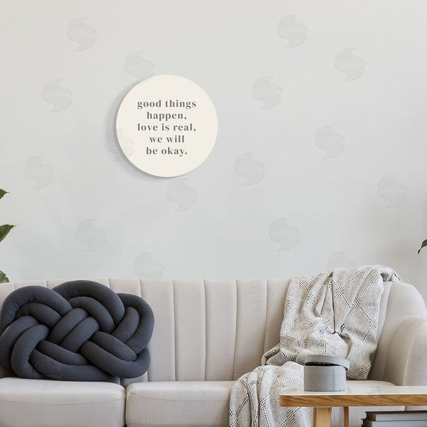 Stupell Industries Stupell Studio | We Will Be Okay Hopeful Encouragement Phrase Text Wall Art