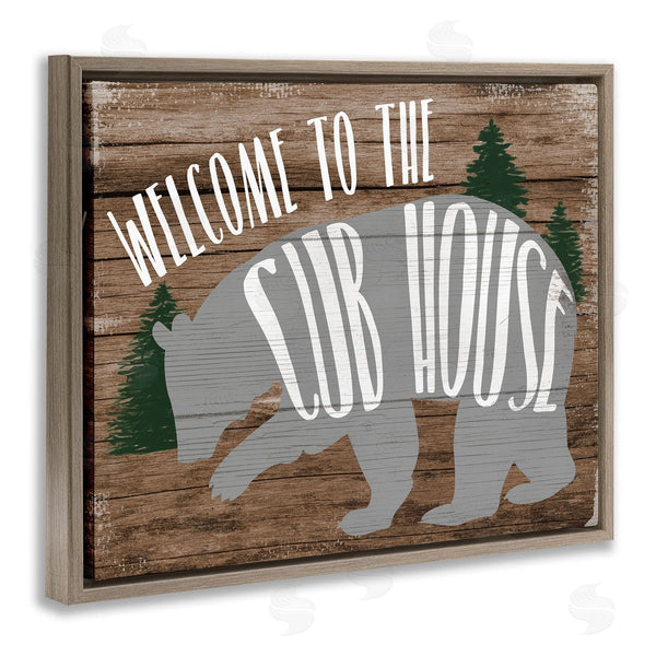 Stupell Industries Stupell Studio | Welcome Cub House Wall Art
