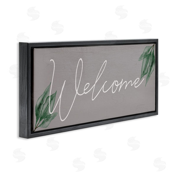 Stupell Industries Stupell Studio | Welcome On Grey With Herbs Wall Art