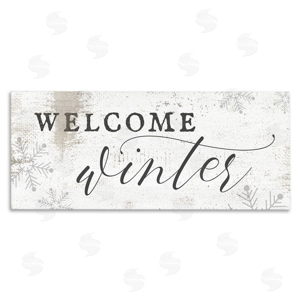 stupell industries Stupell Studio | Welcome Winter Snowflake Pattern Wall Art