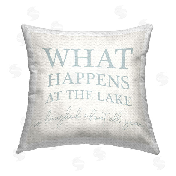 Stupell Industries Stupell Studio | What Happens At Lake Printed Throw Pillow