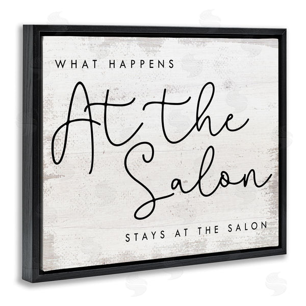Stupell Industries Stupell Studio | What Happens At The Salon Phrase Beauty Sentiments