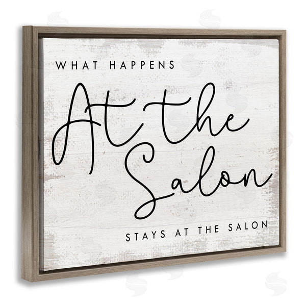 Stupell Industries Stupell Studio | What Happens At The Salon Phrase Beauty Sentiments