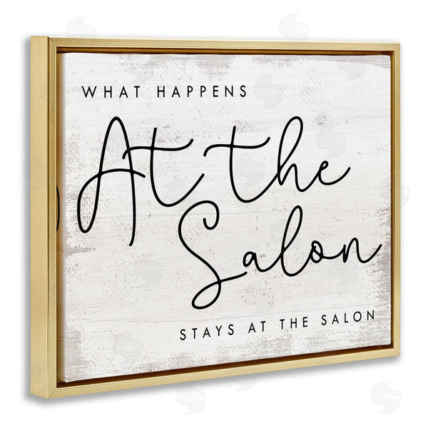 Stupell Industries Stupell Studio | What Happens At The Salon Phrase Beauty Sentiments
