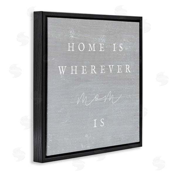 Stupell Industries Stupell Studio | Where Mom Is Phrase Wall Art