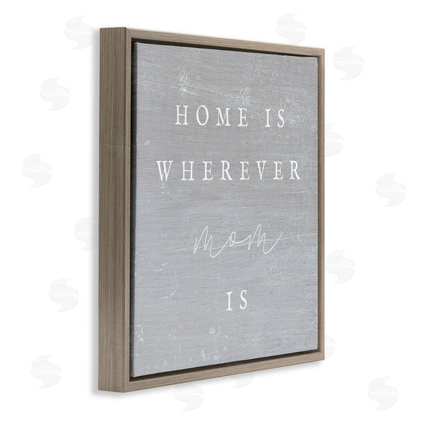Stupell Industries Stupell Studio | Where Mom Is Phrase Wall Art