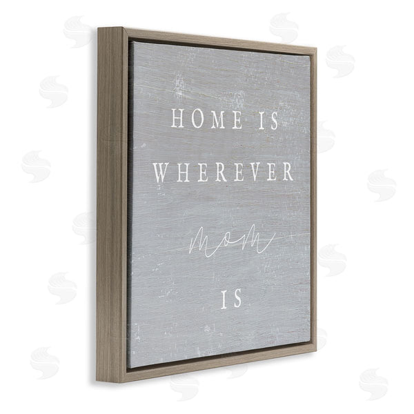 Stupell Industries Stupell Studio | Where Mom Is Phrase Wall Art