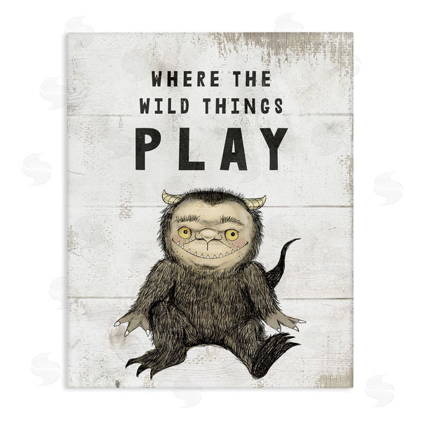 stupell industries Stupell Studio | Where Wild Things Play Rustic Mythical Forest Monster Wall Art