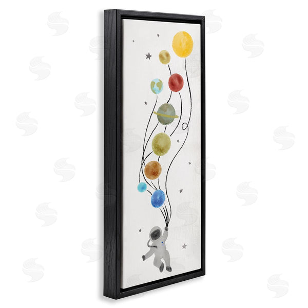 Stupell Industries Stupell Studio | Whimsical Astronaut Floating Balloon Wall Art