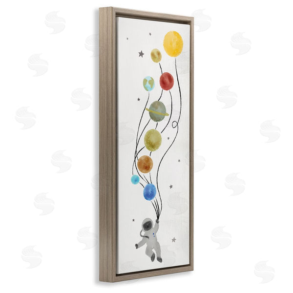 Stupell Industries Stupell Studio | Whimsical Astronaut Floating Balloon Wall Art