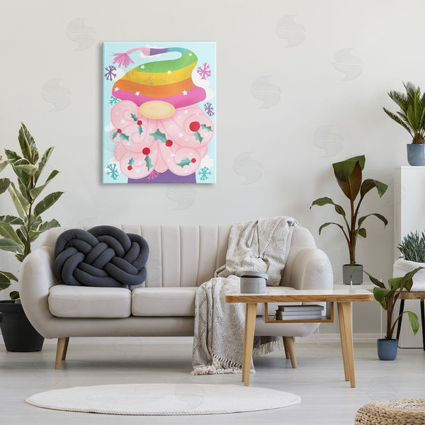 Stupell Industries Stupell Studio | Whimsical Winter Rainbow Gnome Wall Art