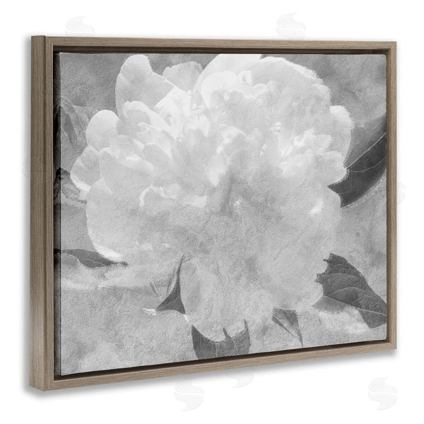 Stupell Industries Stupell Studio | White Flower Blossom Monochrome Wall Art