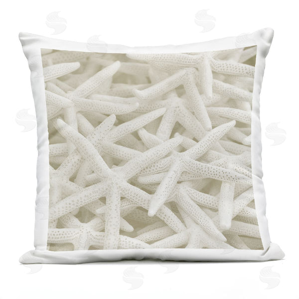Stupell Industries Stupell Studio | White Sea Life Starfish Nature Printed Throw Pillow