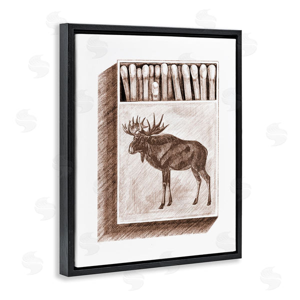 Stupell Industries Stupell Studio | Wild Moose Matchbook Sketch Wall Art