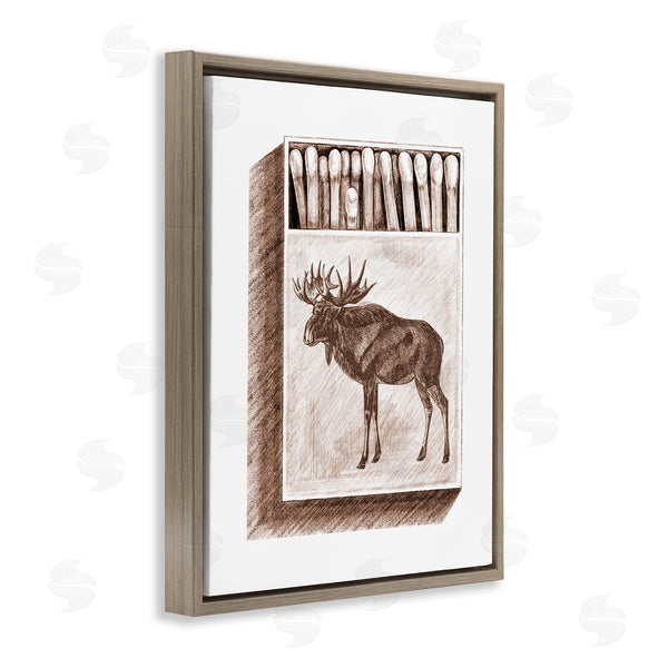 Stupell Industries Stupell Studio | Wild Moose Matchbook Sketch Wall Art