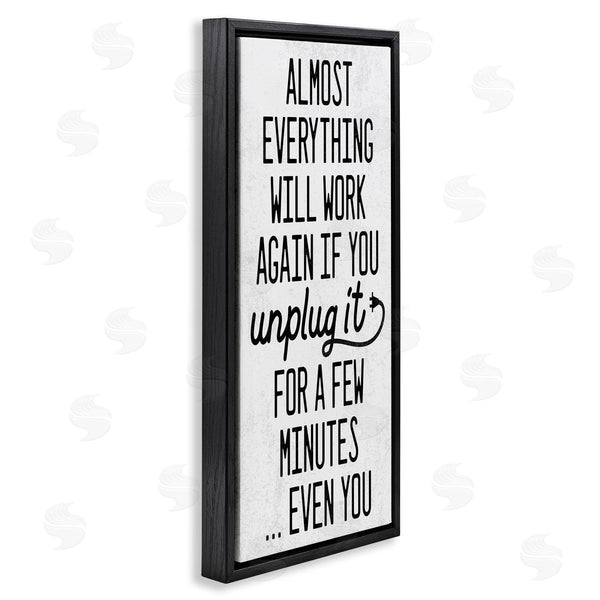Stupell Industries Stupell Studio | Will Work Again If Unplugged Wall Art