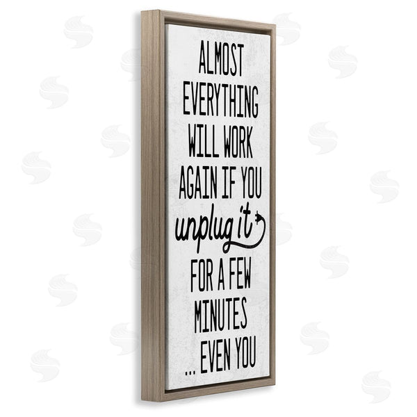 Stupell Industries Stupell Studio | Will Work Again If Unplugged Wall Art