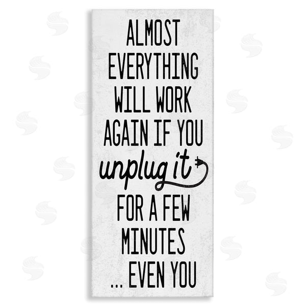 stupell industries Stupell Studio | Will Work Again if Unplugged Wall Art