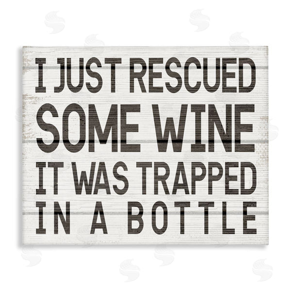 stupell industries Stupell Studio | Wine Trapped in Bottle Phrase Funny Drinking Humor