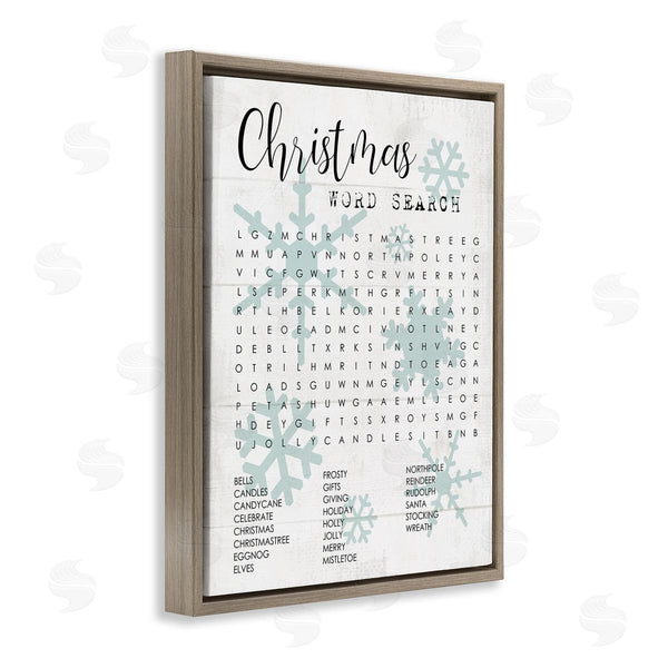 Stupell Industries Stupell Studio | Winter Holiday Word Search Activity