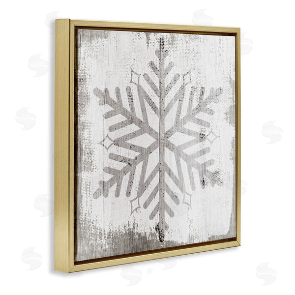 Stupell Industries Stupell Studio | Winter Nature Snowflake Shape