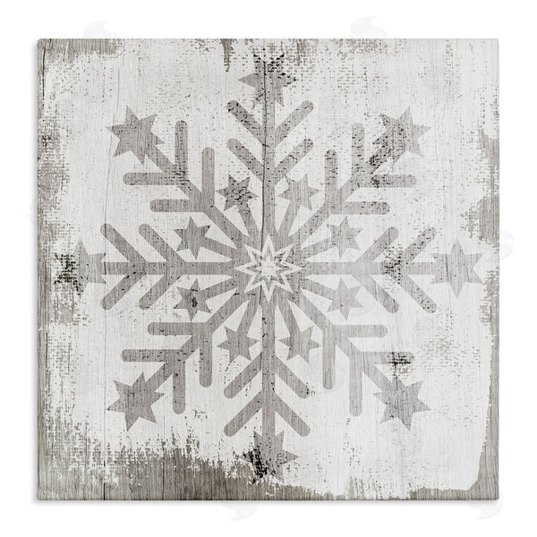 stupell industries Stupell Studio | Winter Snowflake Distressed Pattern