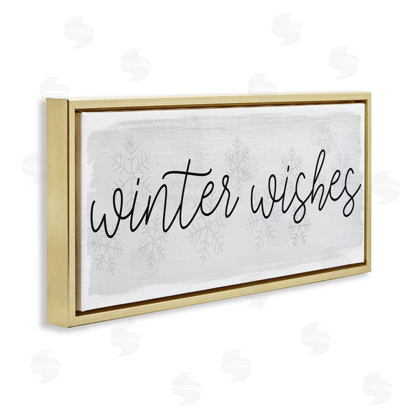 Stupell Industries Stupell Studio | Winter Wishes Sentiment Wall Art