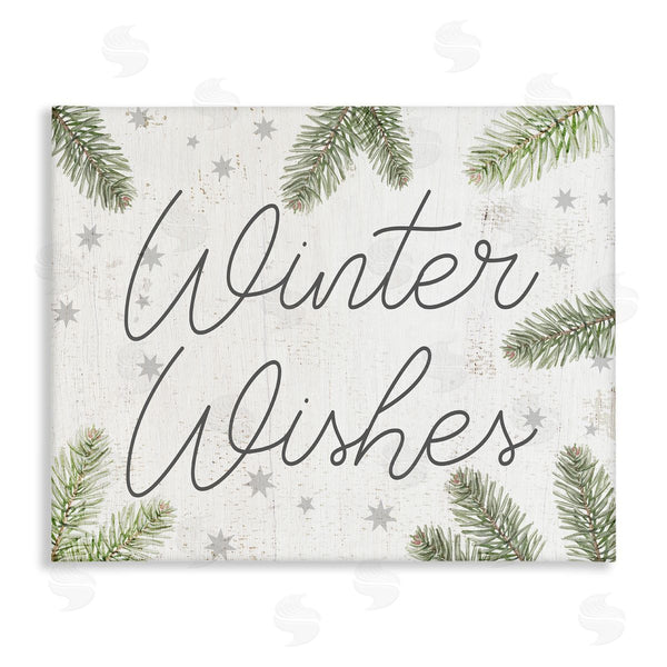 stupell industries Stupell Studio | Winter Wishes with Sprigs Wall Art