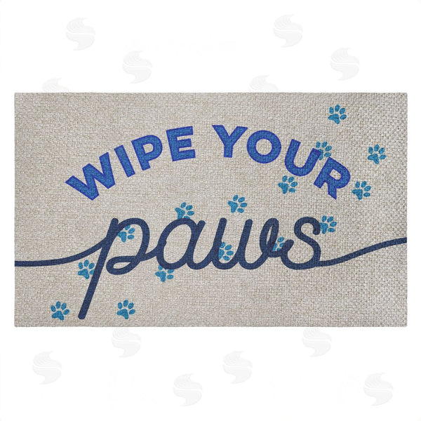 stupell industries Stupell Studio | Wipe Your Paws Greeting Faux Sisal Door Mat
