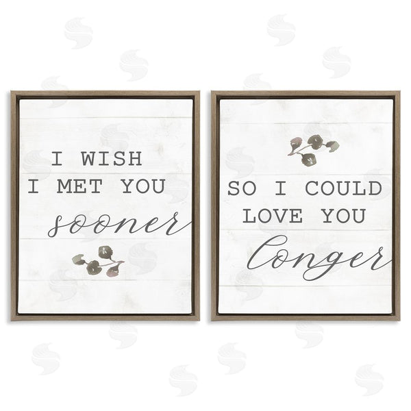 Stupell Industries Stupell Studio | Wish I Met You Sooner Romantic Wall Art