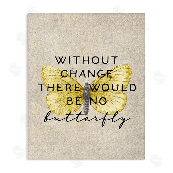 stupell industries Stupell Studio | Without Change There'd Be No Butterfly Quote Vintage Wings Wall Art