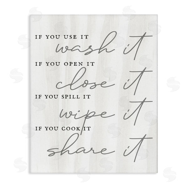 stupell industries Stupell Studio | Witty Rustic Kitchen Rules Share It Quote Calligraphy Wall Art