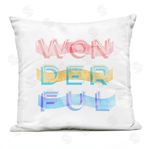 Stupell Industries Stupell Studio | Wonderful Primary Colors Printed Throw Pillow