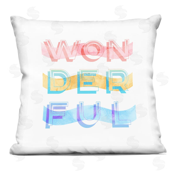 stupell industries Stupell Studio | Wonderful Primary Colors Printed Throw Pillow