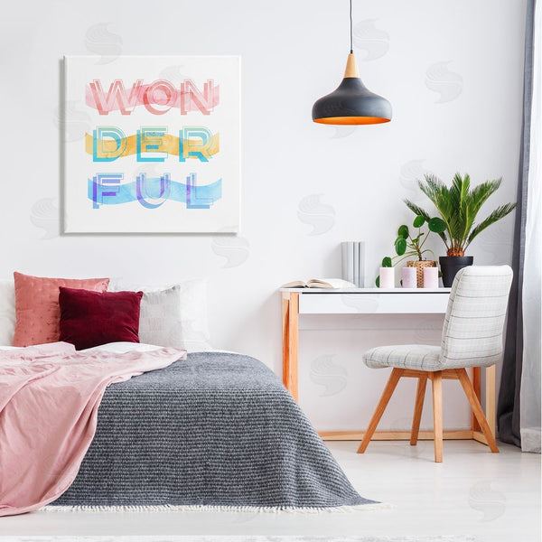 Stupell Industries Stupell Studio | Wonderful Stripes Text Wall Art