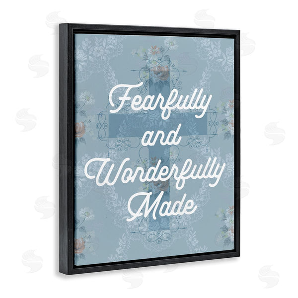 Stupell Industries Stupell Studio | Wonderfully Made Floral Cross